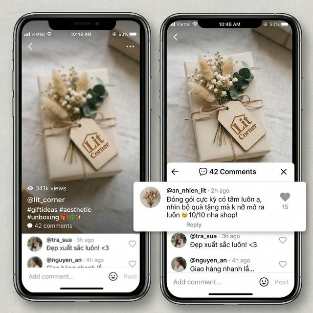 Phản hồi qua TikTok